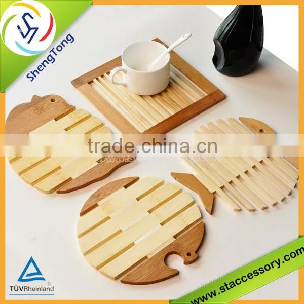 new design high quality cartoon wood drink coasters