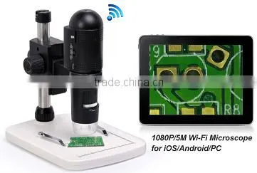 high quality microscope 1080P Portable HD wifi digital microscope pcb WiFi USB Video Microscope factory provived