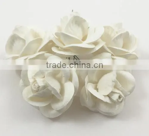 WHITE, Large Handmade Mulberry Paper Flower, Wedding Party, Scrap-booking Crafts R60