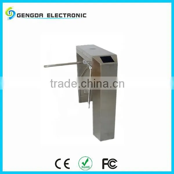 304 stainless steel high quality swipe card crowd management bridge type tripod barrier
