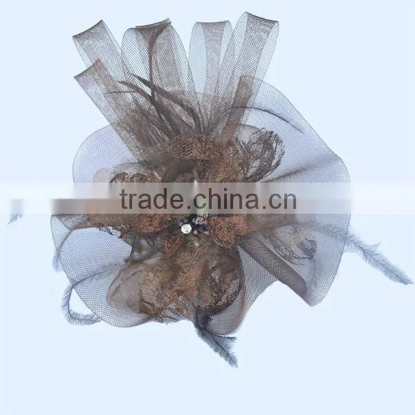 purple Fascinator hair accessory
