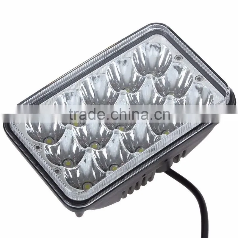 Rectangular 4x6 Inch LED Sealed Beam Headlight Bulb Replace HID Projector lens Fit For Trucks Peterbilt Kenworth FREIGHTLINER