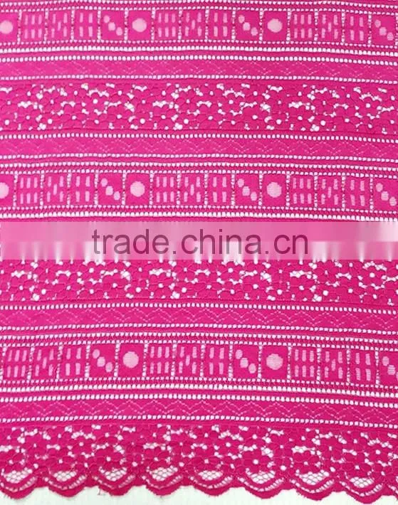 Wholesale High Quality Nylon/Cotton Strand Lace Fabric T8027