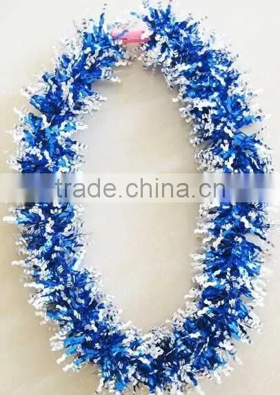 LED Light Up Flashing necklace with blinking metallic material