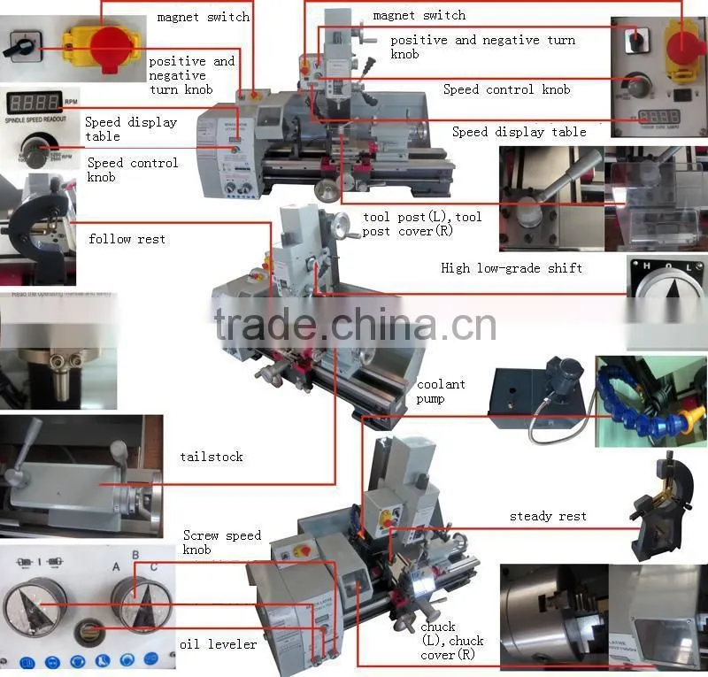 chinese cheap and high precision Lathe and drilling machine