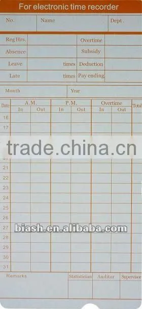 time card