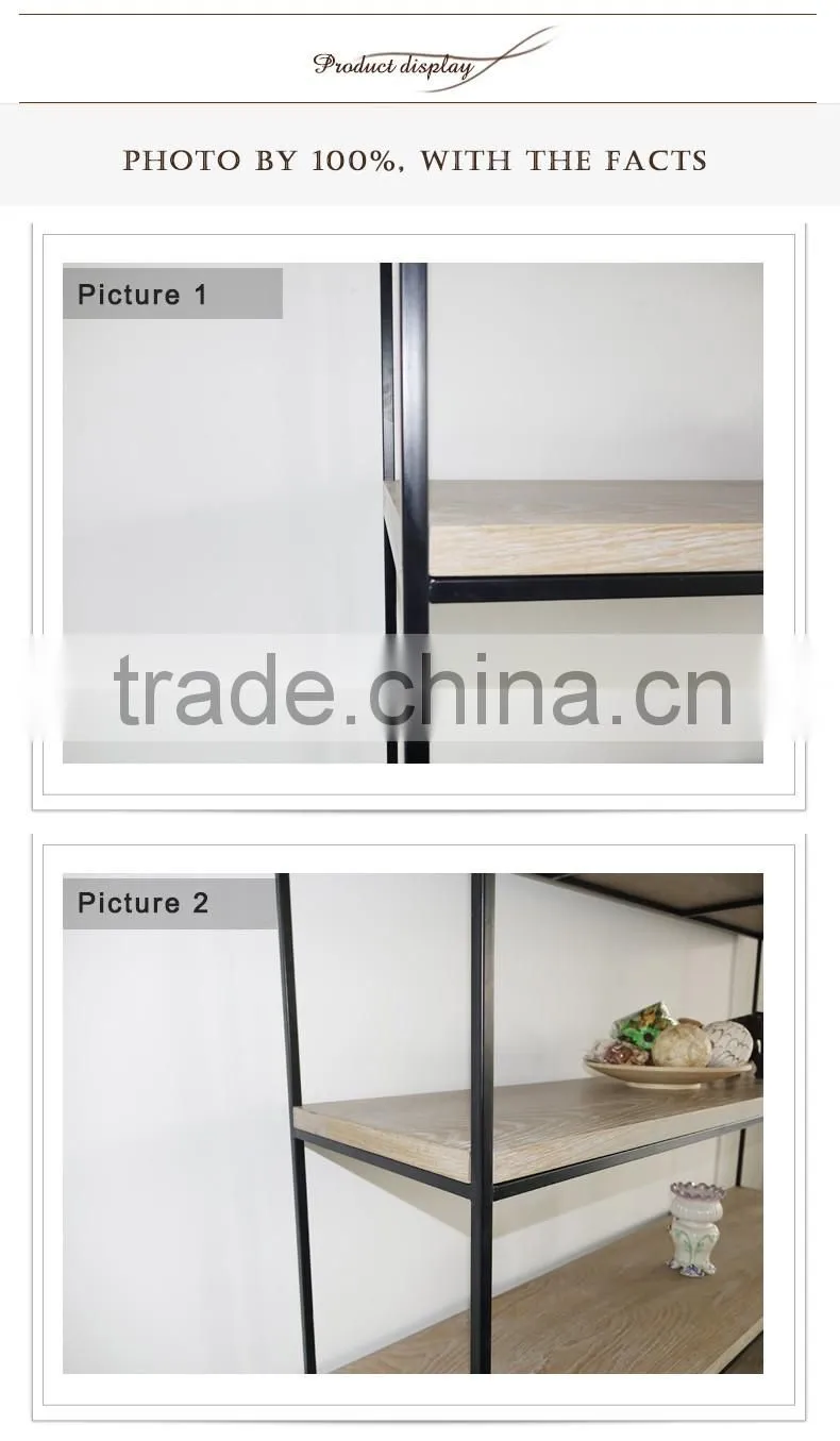 Removable shelf combination iron pipe design for clothes floorstanding display racks