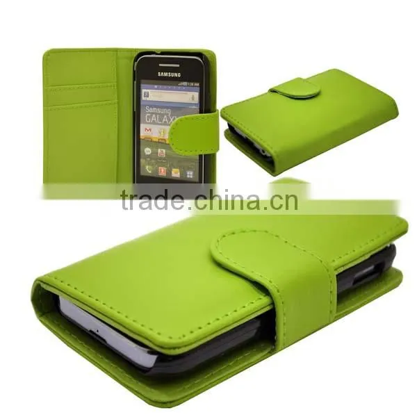 sleeping mode cell mobile phone case/PU leather case for Samsunng galaxy ace plus S7500