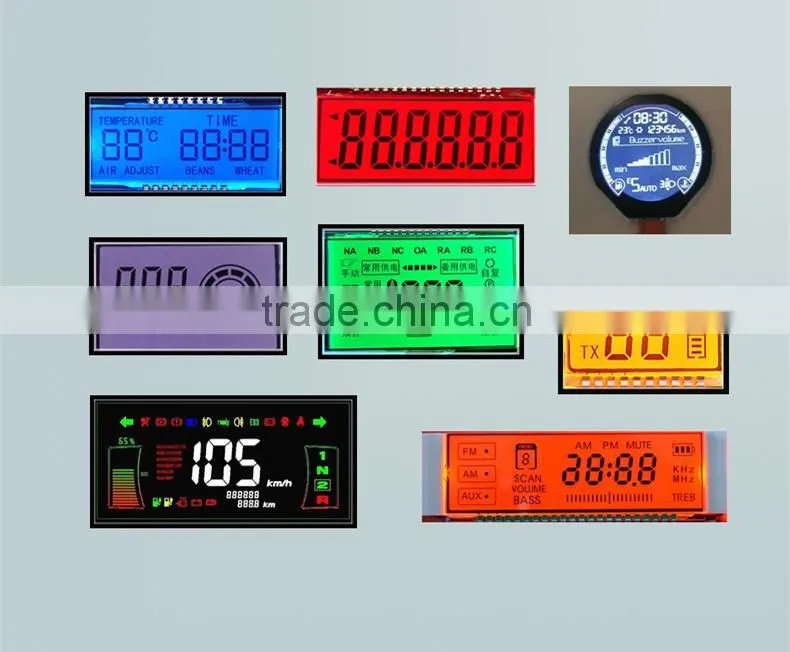 Rohs 2v custom made circular Red/Orange/White LED backlight