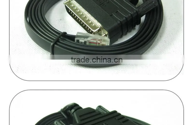 Cisco DB25 to RJ45 CAB-CONAUX Modem/Console Cable, 72-3663-01