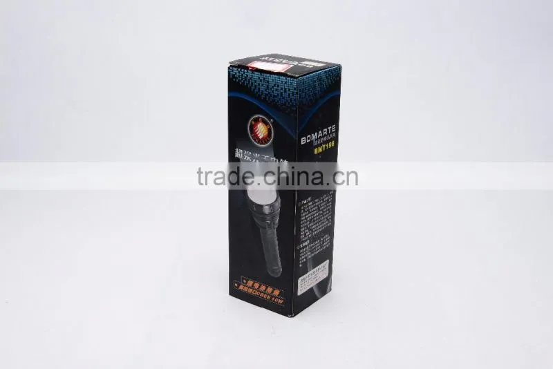 most powerful led flashlight for hunting camping led torch light 8w rechargeable lithium battery led flashlight