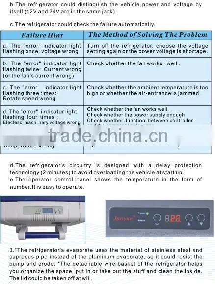 Solar 12v 24v DC Compressor Refrigerator car refrigerator