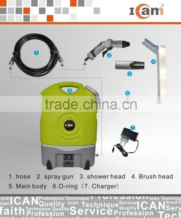 GFS-C1-Cleaning Machine with rechargeable battery and wheels