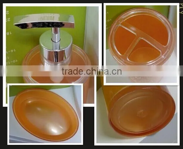 Hot selling promotional plastic bathroom sets