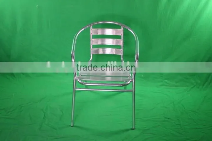 cheap restaurant furniture cast aluminum chair with stainless steel table YC001 YT2