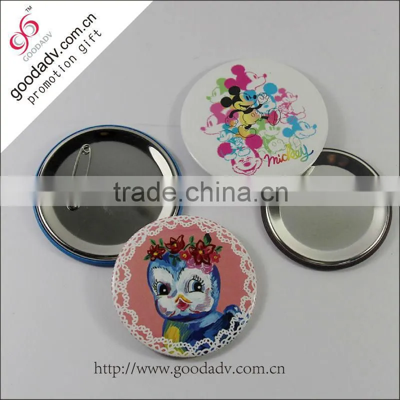 Party favor gift vintage brooch badge tin button badge