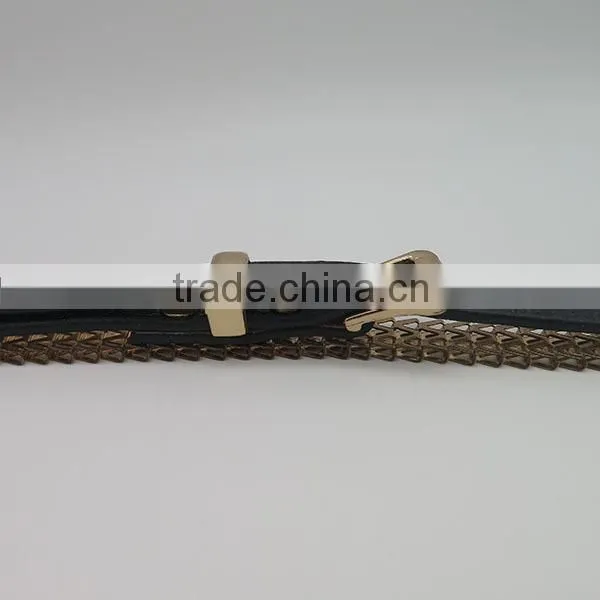 Fashionable skinny chain waist belt for women