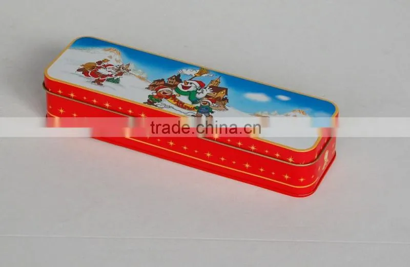 beautiful Stationery Rectangular tin pencil case&Nice-can hot sale tin pencil case