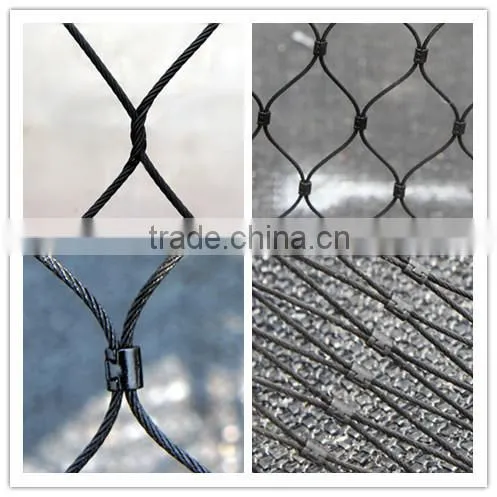 Stainless Steel Ferrule Rope Mesh For Tigers