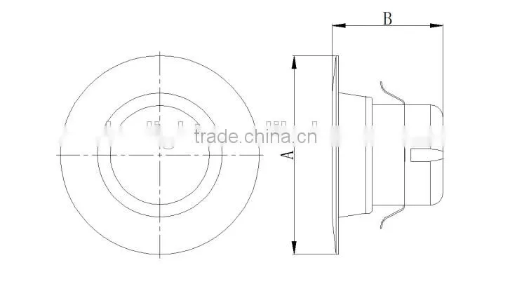 Super Bright downlight Aluminum 9W led downlight with E26