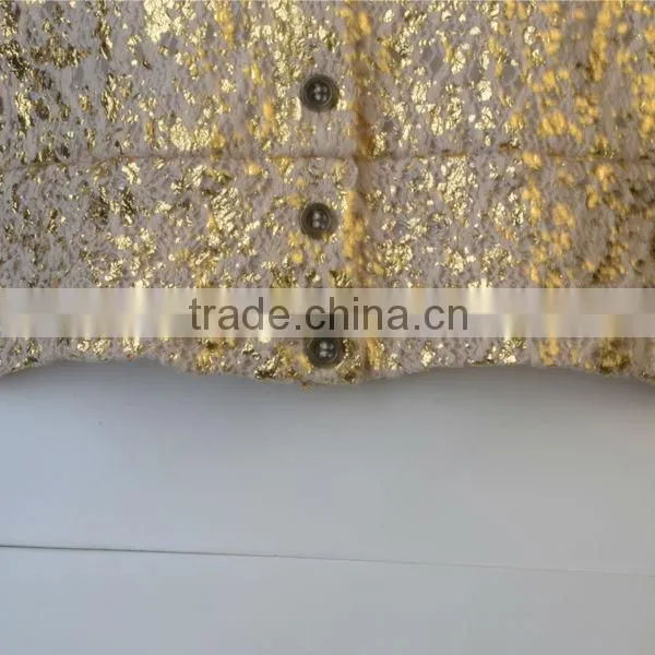 women's coat with garment foil printing