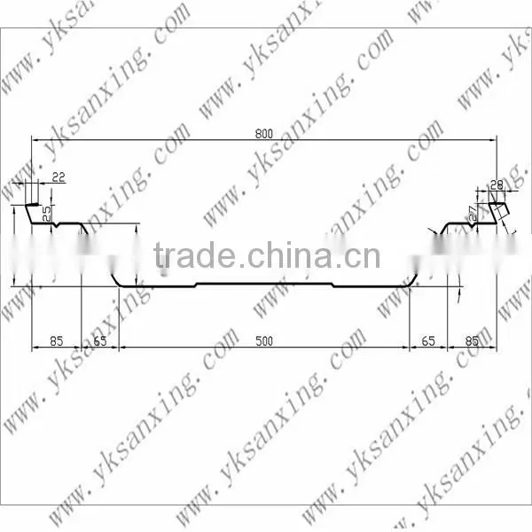 Hydraulic 1000-800 No Girder ACM Roof Panel Forming Machine