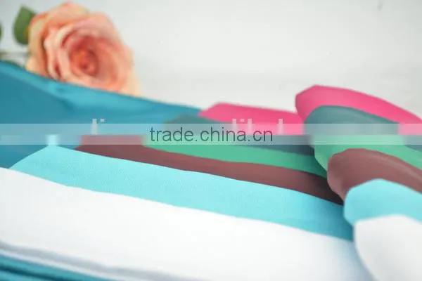 Shaoxing mulinsen sliver stamped satin textile plain polyester