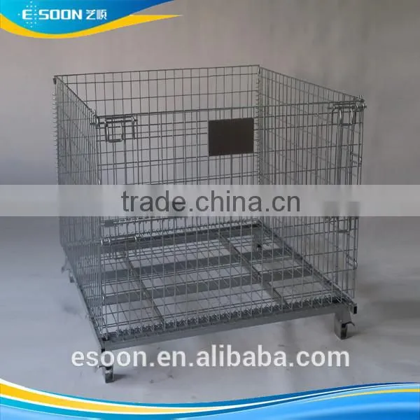 Metal wire weld mesh panel storage container