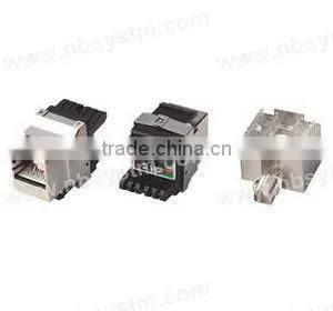 STP Cat.6 Keystone Jack 180 degree,dual IDC type