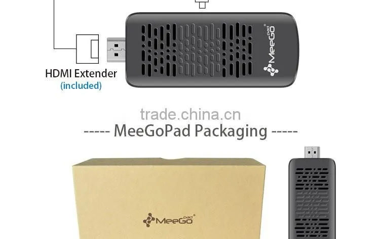 MeeGOpad T05 World First Cherry Trail Compute Stick, Win10 Home Version RAM 4GB