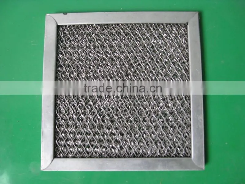 Panel air filter, washable Metal mesh air filter