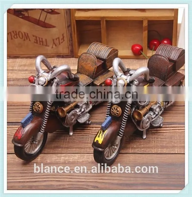 Vintage resin motorcycle figurine bar and night club decoration