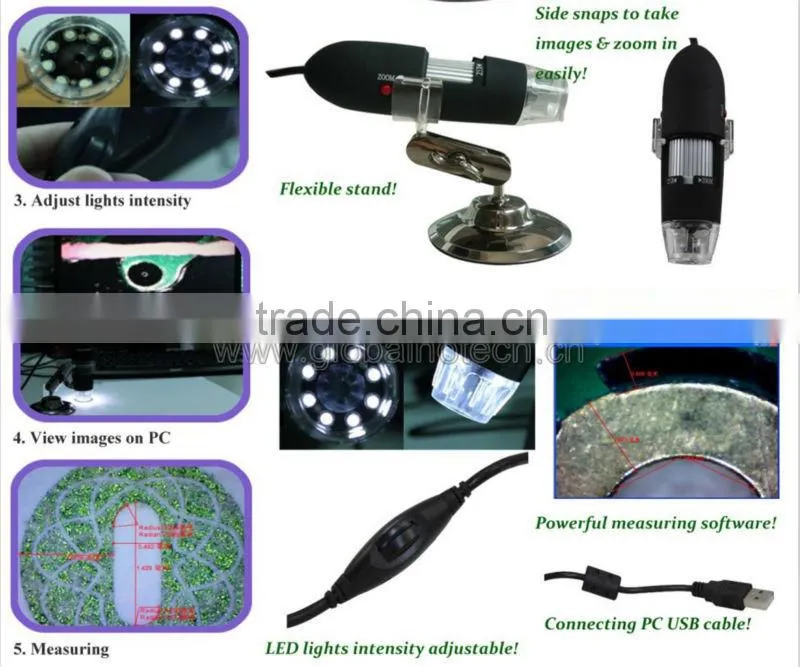good quality 200 USB digital microscope with measurement function