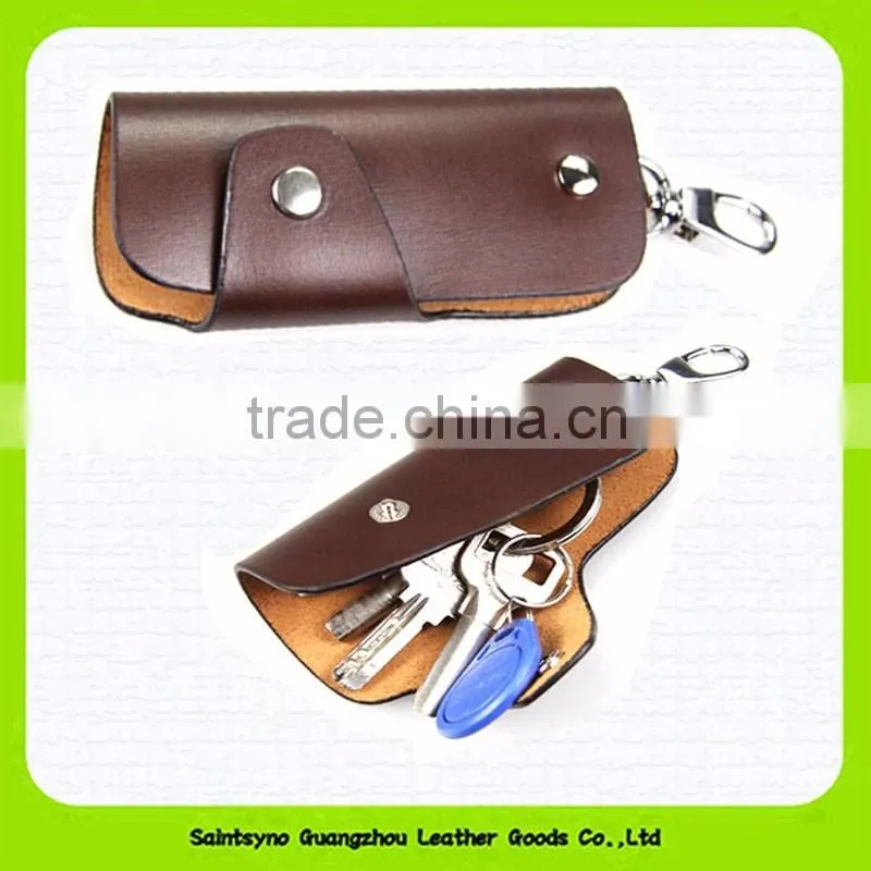 15108 Simple designer key holder genuine leather key purse