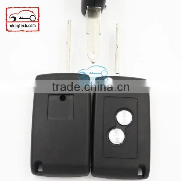 High Quatity Peugeot remote key for peugrot modified remote 206 key shell Car Key 2 button case