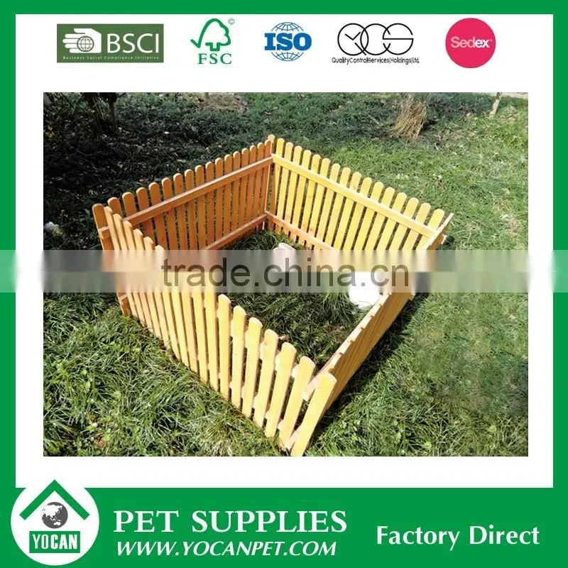 YOCAN expandable pet rabbit wooden fence