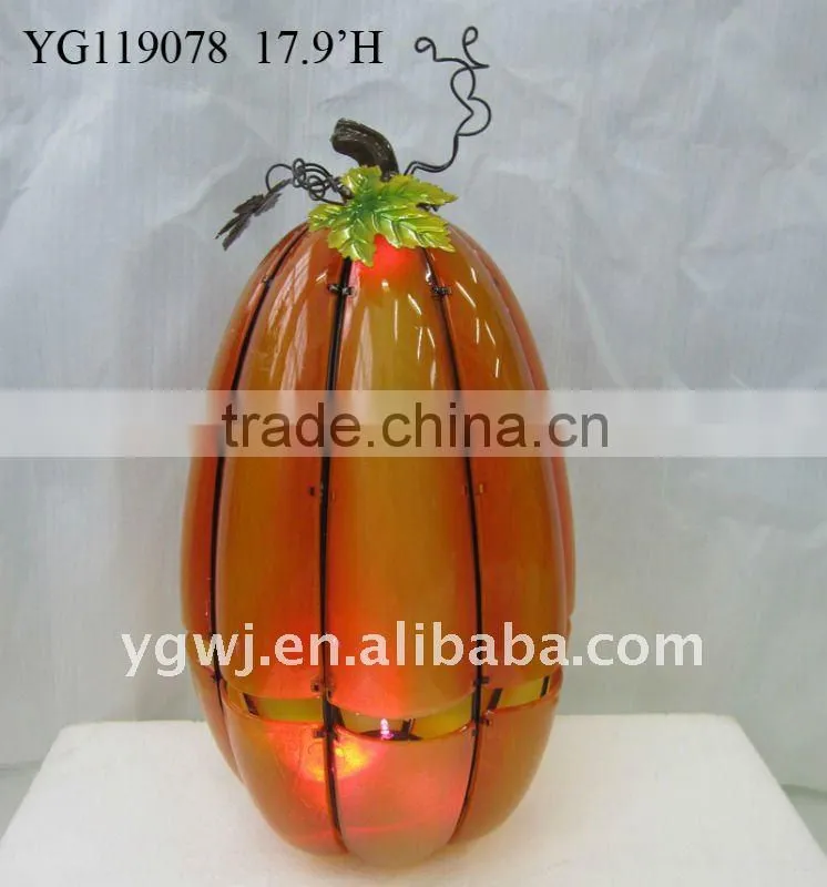 halloween pumpkin man decoration with light