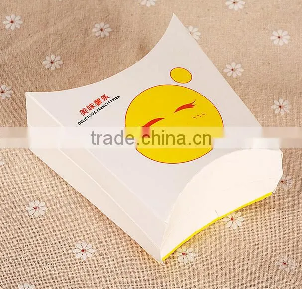 hot sell paper packaging box fried chips box and fried fish box