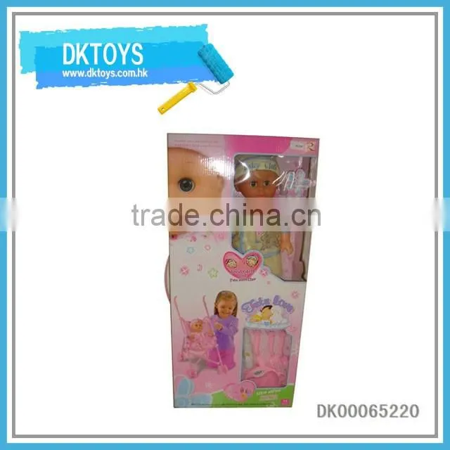 Hot selling doll stroller with IC doll for kid