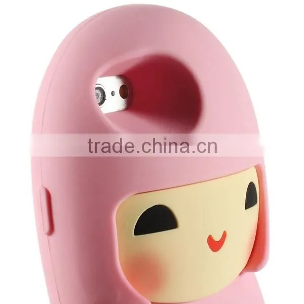 New fashion 3D Cute beautiful girl cartoon silicon case For Apple iPhone 6
