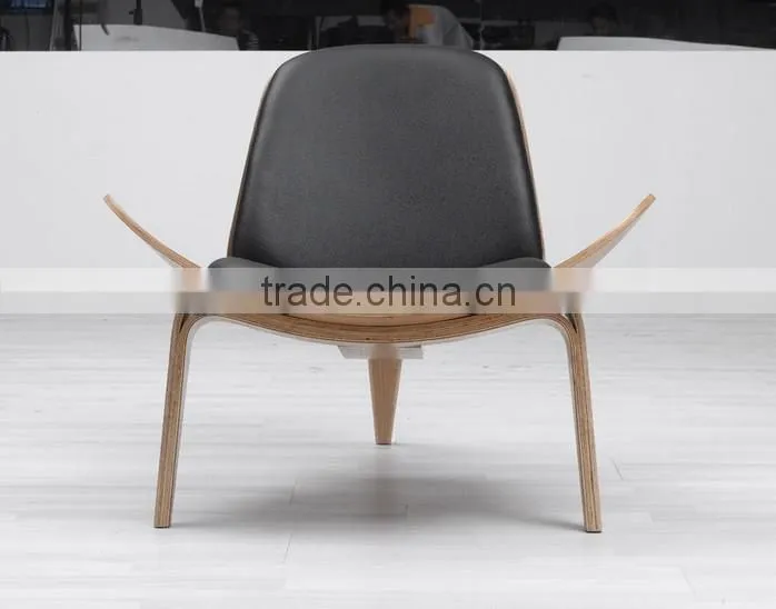 Hot selling plywood leather chair bentwood chair