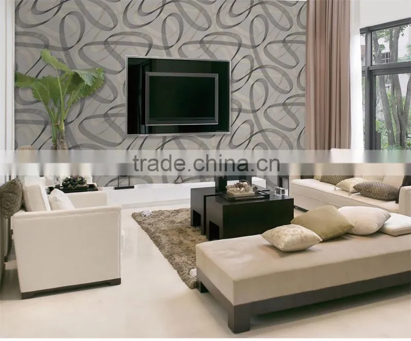 modern pvc decorative wallpaper for coffee shop decor