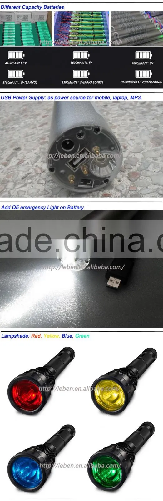 Aluminum alloy military grade flashlight aluminum flashlight zoom flashlight made in China