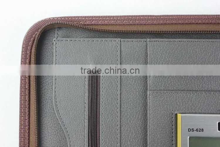 A4 Portfolio/leather folder /organizer professional supplier