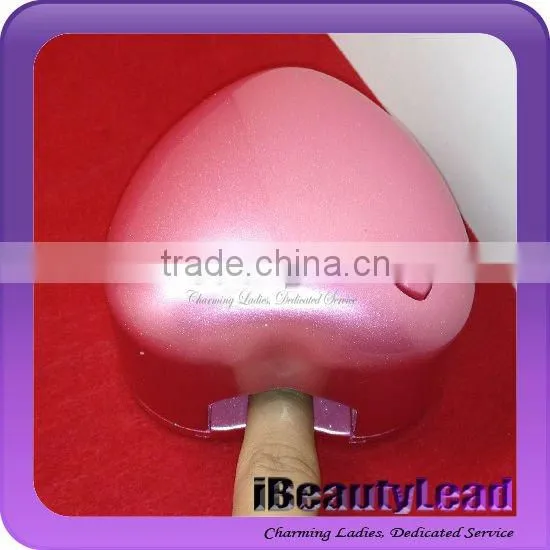 New brand mini heart shaped led uv nail lamp