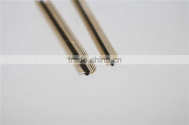 1.27mm single row right angle pin male header connector