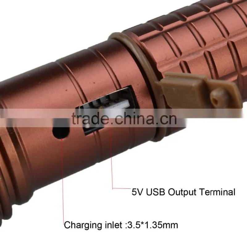 explosion proof aluminum flashlight army tactical flashlight