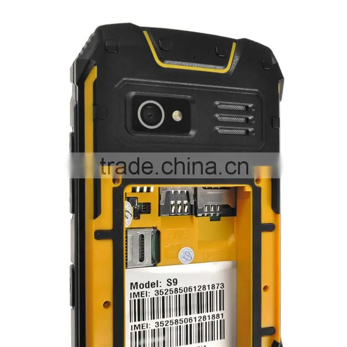 4.5inch IP67 waterproof phone S9 dual core with GPS android 4.0