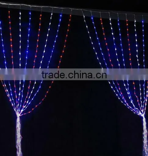 LED low power series connection curtain string light