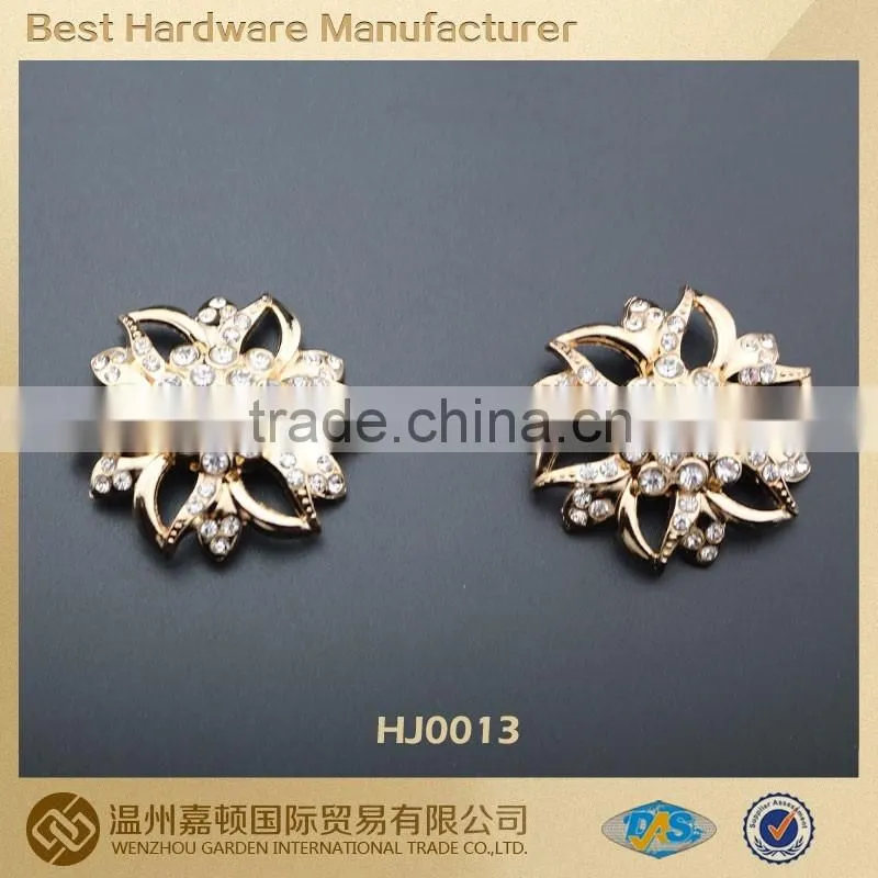 Crystal square shape ladies shoe buckle